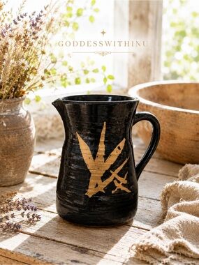 DARK POTTERY PITCHER